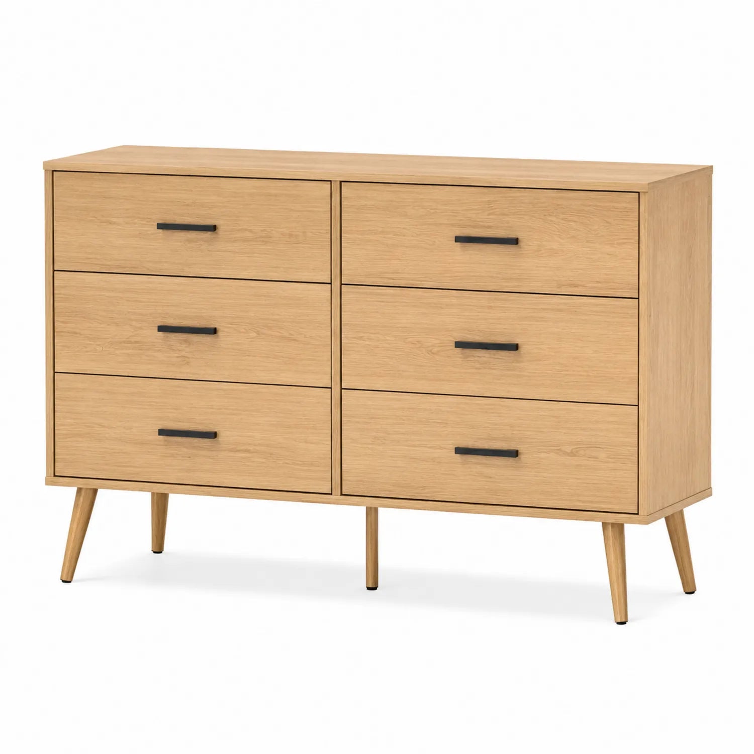 Kommode mit 6 Schubladen aus Holz