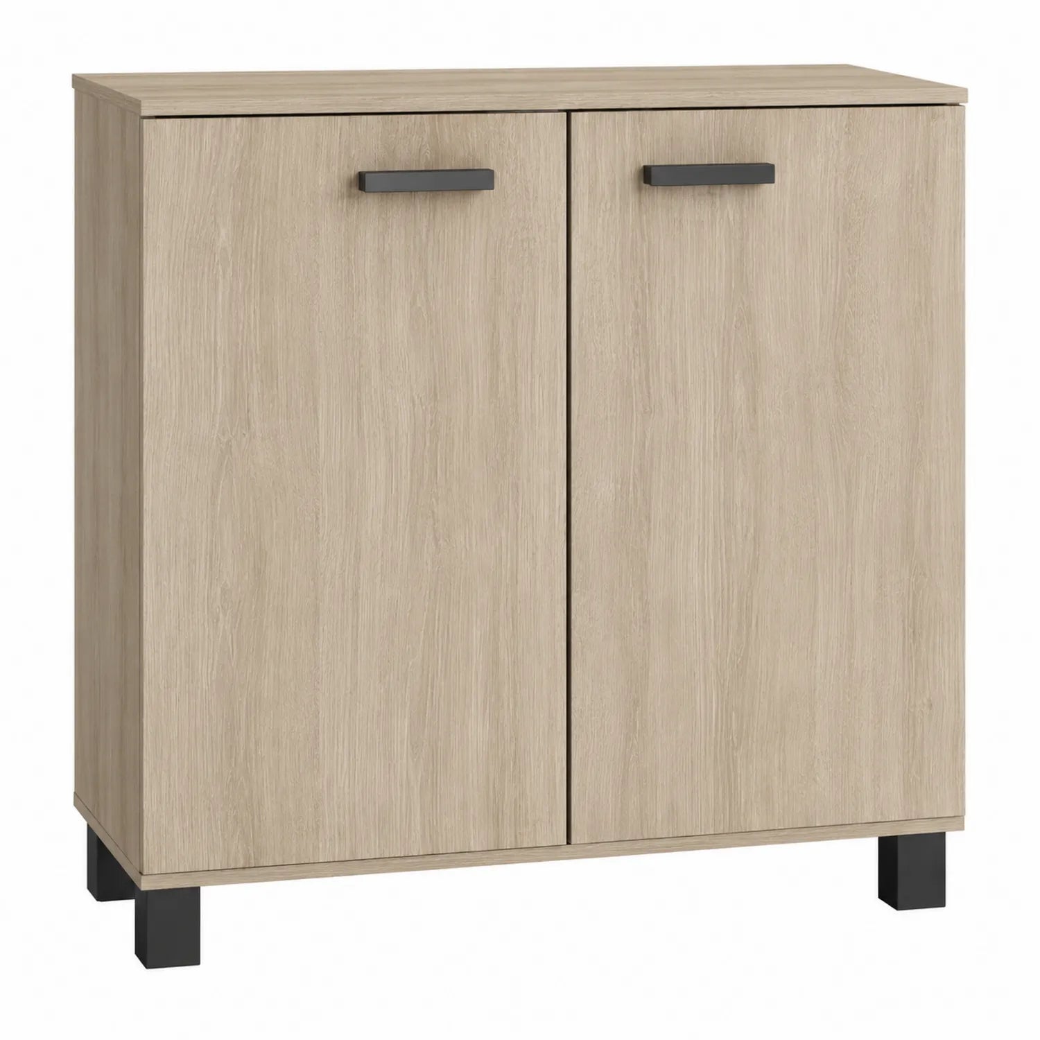 Sideboard Holz Spanplatte Eiche 80x34x90cm