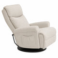 Drehbarer Relaxsessel aus Polyester Beige